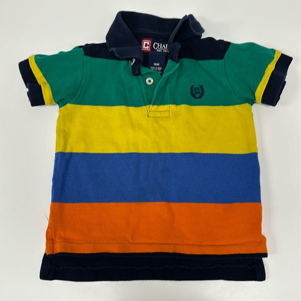 Chaps polo 18 month color blocks
